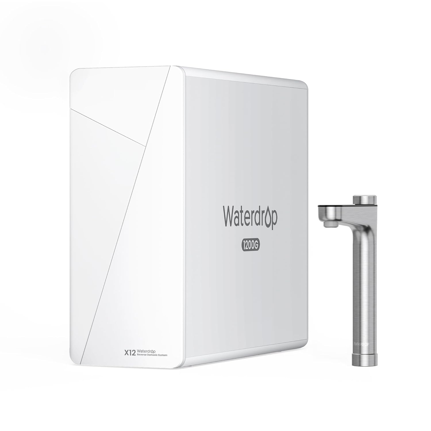 Waterdrop X12 Alkalisches Mineral pH+ Umkehrosmoseanlage, NSF/ANSI 58&372 Zertifiziert, 1200 GPD Schneller Durchfluss, 11-stufige Filtration Tanklos, 3:1 Rein zum Abfluss, Untertisch, BPA Frei