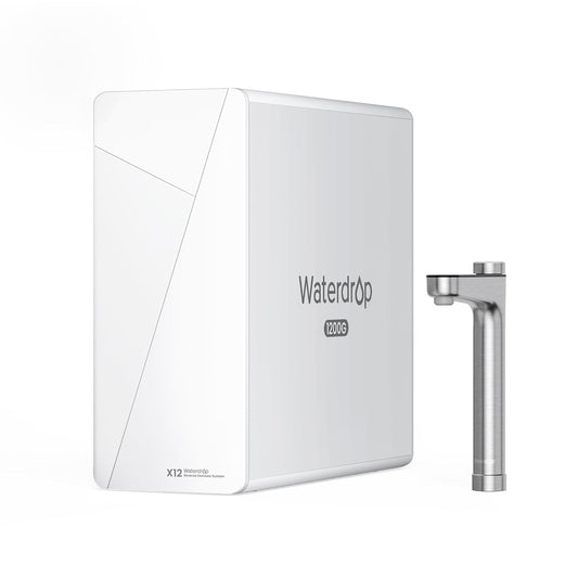 Waterdrop X12 Alkalisches Mineral pH+ Umkehrosmoseanlage, NSF/ANSI 58&372 Zertifiziert, 1200 GPD Schneller Durchfluss, 11-stufige Filtration Tanklos, 3:1 Rein zum Abfluss, Untertisch, BPA Frei